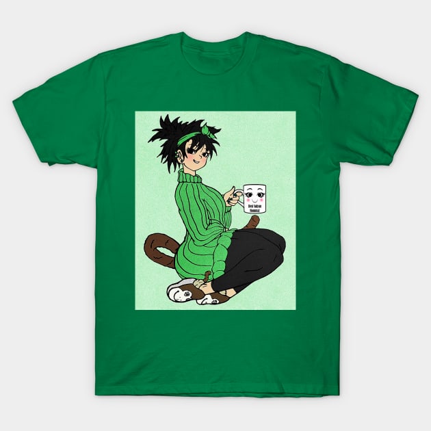 Best Saiyan Mamma Green T-Shirt by TeeJay93